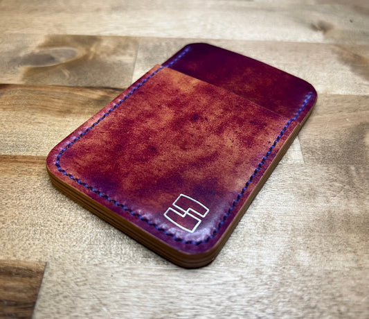 3 slot shell cordovan card holder