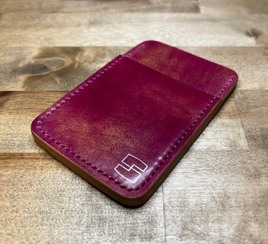 3 slot shell cordovan card holder